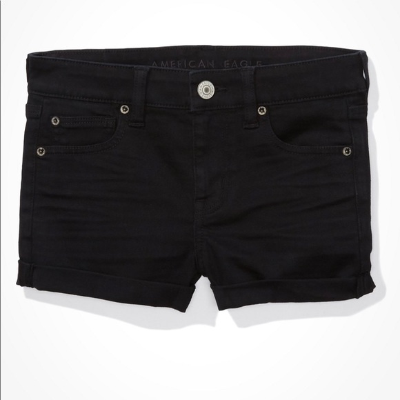 American Eagle Next Level Stretch Black Shorts - Picture 3 of 4